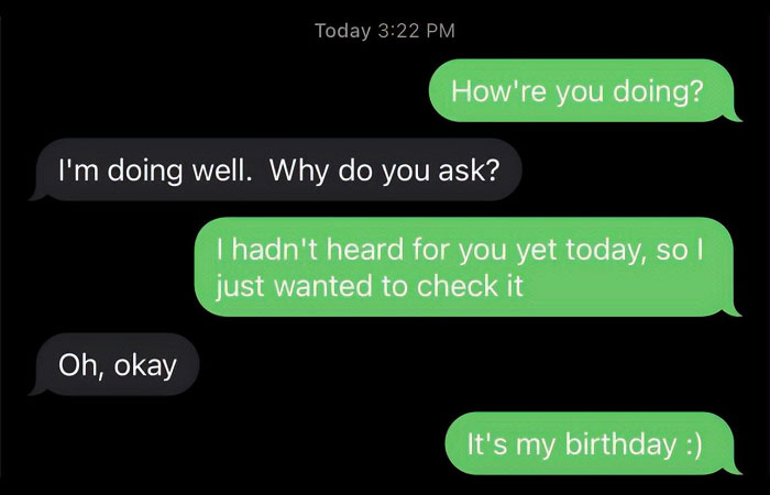 My Dad Forgot My Birthday Again And This Text Exchange Hurts To Look At