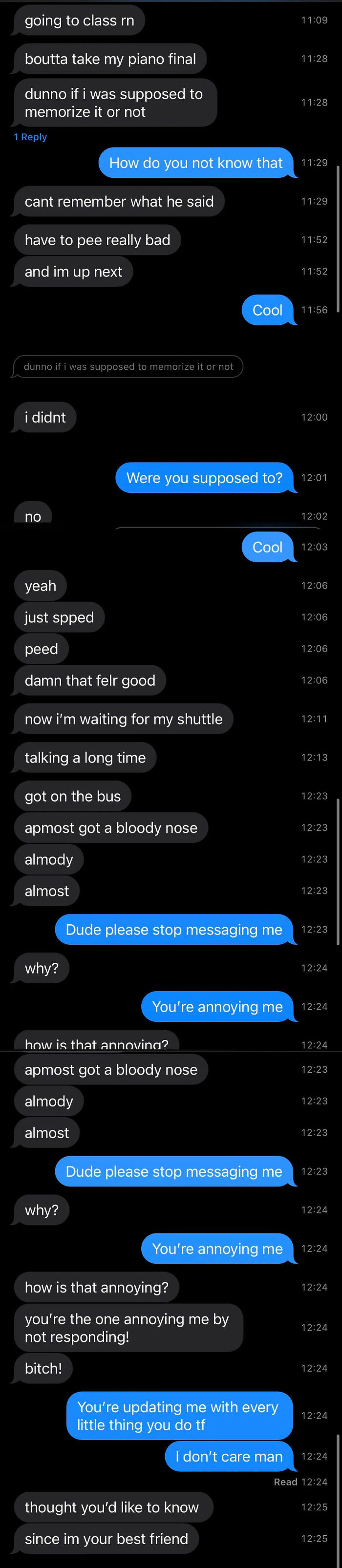 Guy I Met At A Music Bar Last Week Sends Me This Kind Of Stuff Multiple Times Every Day