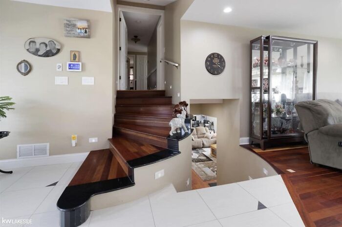 Perusing Through Zillow And Run Across This. If You End Up Falling Off The Top Set Of Stairs, You Have Falling Down The Bottom Set Of Stairs To Look Forward To