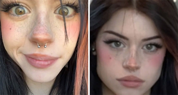 TikTok Selfie Trend Has People Surprised By How They Really Look And Here Are 35 Side-By-Side Comparisons