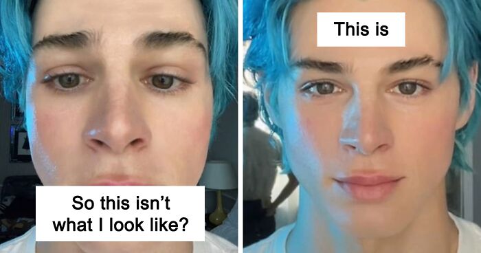 TikTok Selfie Trend Has People Surprised By How They Really Look And Here Are 35 Side-By-Side Comparisons