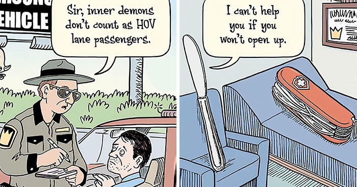 Dan Piraro’s 40 Silly And Funny Single-Panel Comics With Unexpectedly Absurd Situations