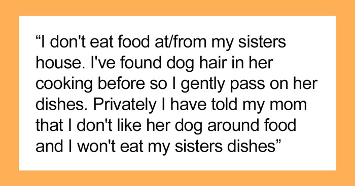 Woman Knows Her Sister’s Dog Hair Frequently Ends Up In Food, So She Turns Around And Leaves Thanksgiving Dinner When She Sees It There