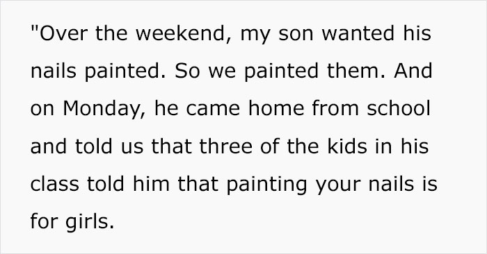 Dad Gets Applauded Online For Standing Up For His Son Who Got Bullied For Wearing Nail Polish Dad Gets Applauded Online For Standing Up For His Son Who Got Bullied For Wearing Nail Polish