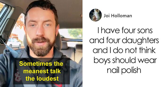 Dad Gets Applauded Online For Standing Up For His Son Who Got Bullied For Wearing Nail Polish