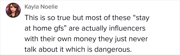 Folks Online Applaud This Woman For Sharing The Concern She Has About The Infamous “Stay-At-Home Girlfriend” Trend Folks Online Applaud This Woman For Sharing The Concern She Has About The Infamous “Stay-At-Home Girlfriend” Trend