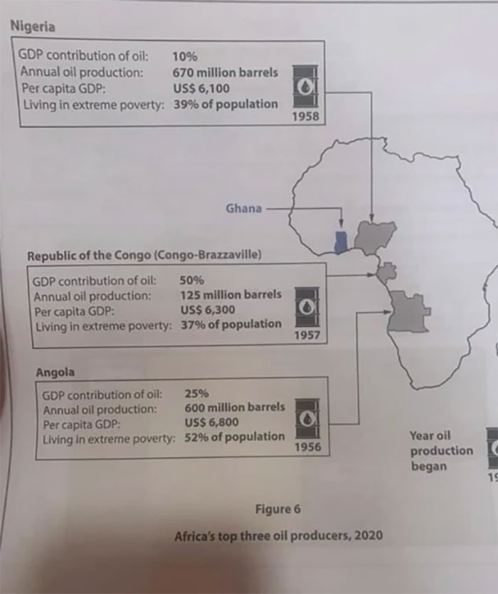 Countries On Map Of Africa Labelled Incorrectly On Gcse Geography Paper