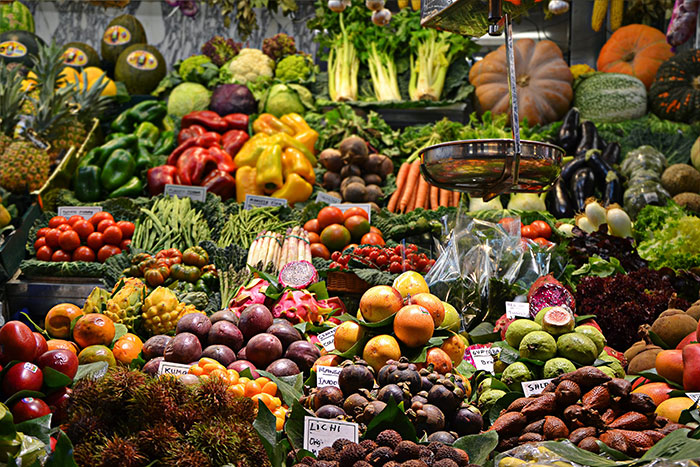 Picture of vegetables in farmer's market
