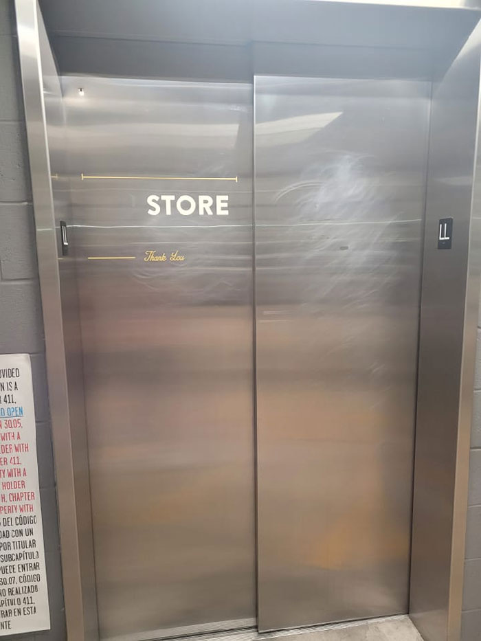 Elevator To... Store. Thank You