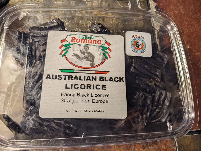 Australian Black Licorice! Straight From ... Europe?!
