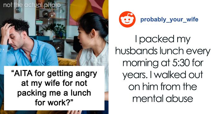 Guy Oversleeps For Work, Loses It After Seeing That His Wife Didn’t Lift A Finger To Help Him With Lunch