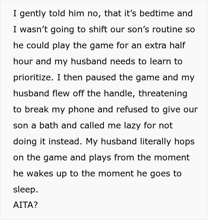 "He Wants A Divorce": Gamer Husband Lashes Out At Wife For Pausing His Game So He Would Bathe The Baby "He Wants A Divorce": Gamer Husband Lashes Out At Wife For Pausing His Game So He Would Bathe The Baby