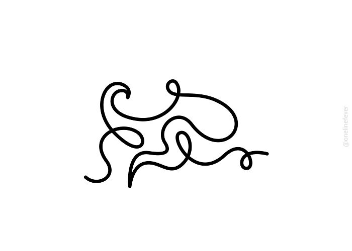 One Line Octopus