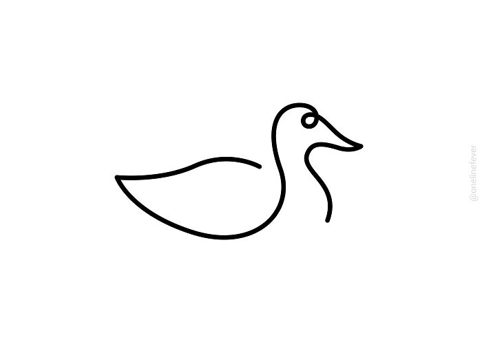 One Line Duck