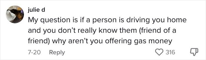 Man Is Confused After Getting A Message From A “Friend Of A Friend” Who Gave Him A Ride Home Asking Him To Pay $2.47 For Gas Man Is Confused After Getting A Message From A “Friend Of A Friend” Who Gave Him A Ride Home Asking Him To Pay $2.47 For Gas