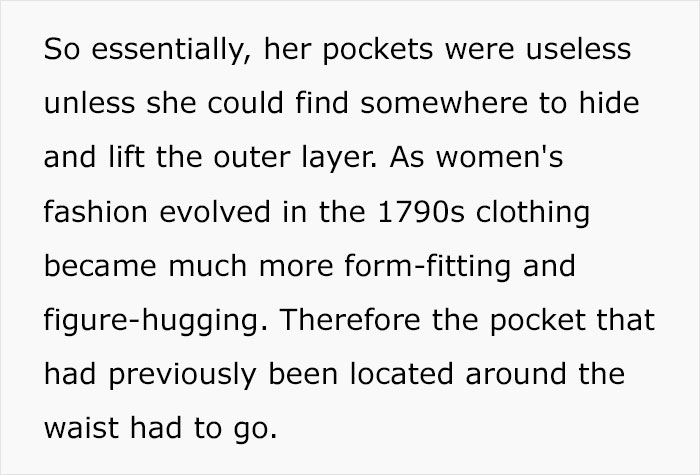 Astonishing And Sexist History On Women’s Pockets Explained By This TikTok User