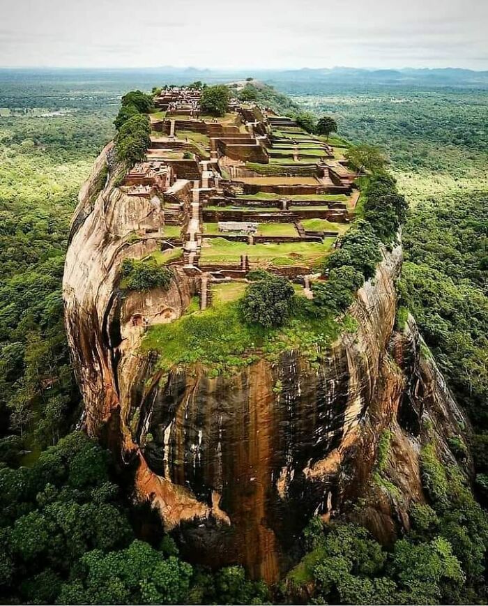 Sigiriya Or Sinhagiri Is An Ancient Rock Fortress Located In The Northern Matale District Near The Town Of Dambulla In The Central Province, Sri Lanka