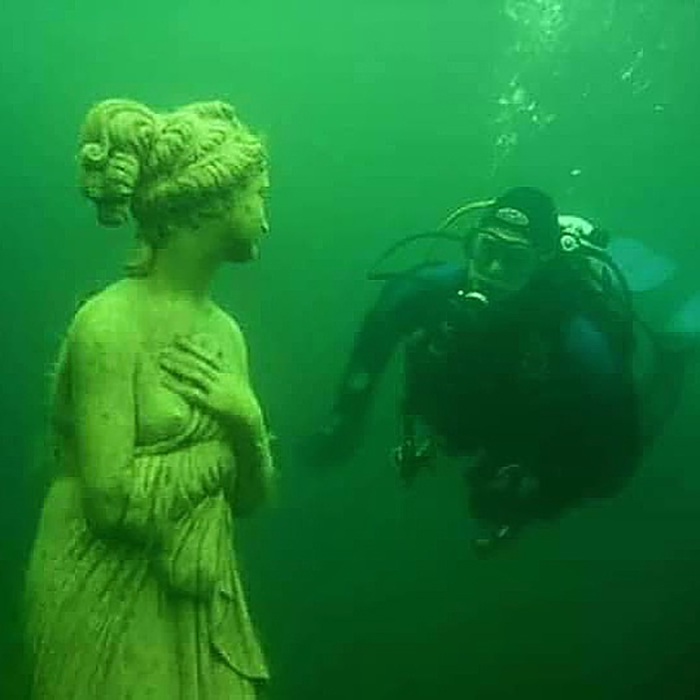 A Gorgeous Image From The Sunken City Of Heracleion Near The Coast Of Alexandria In Egypt