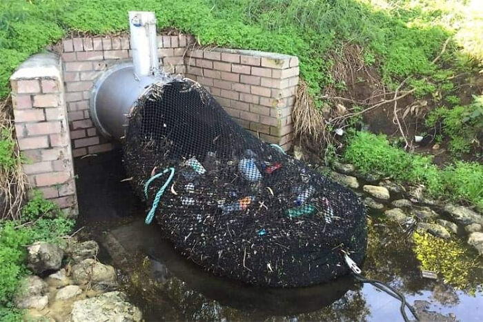 The Western Australian Town Installed Nets On The Outlet Of Drainage Pipes, Preventing Solid Waste And Gross Pollutants From Leaving The Sewers