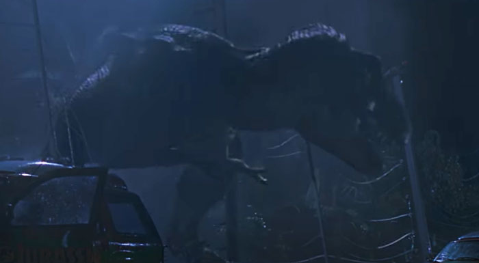 When T-Rex Appears in Jurassic Park (1993)