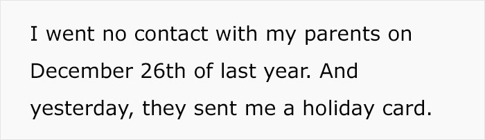 Parents Send A Christmas Card To Their Daughter After A Year Of Not Talking And Decide To Include A Hurtful Message Which Goes Viral With 2.6M Views Parents Send A Christmas Card To Their Daughter After A Year Of Not Talking And Decide To Include A Hurtful Message Which Goes Viral With 2.6M Views