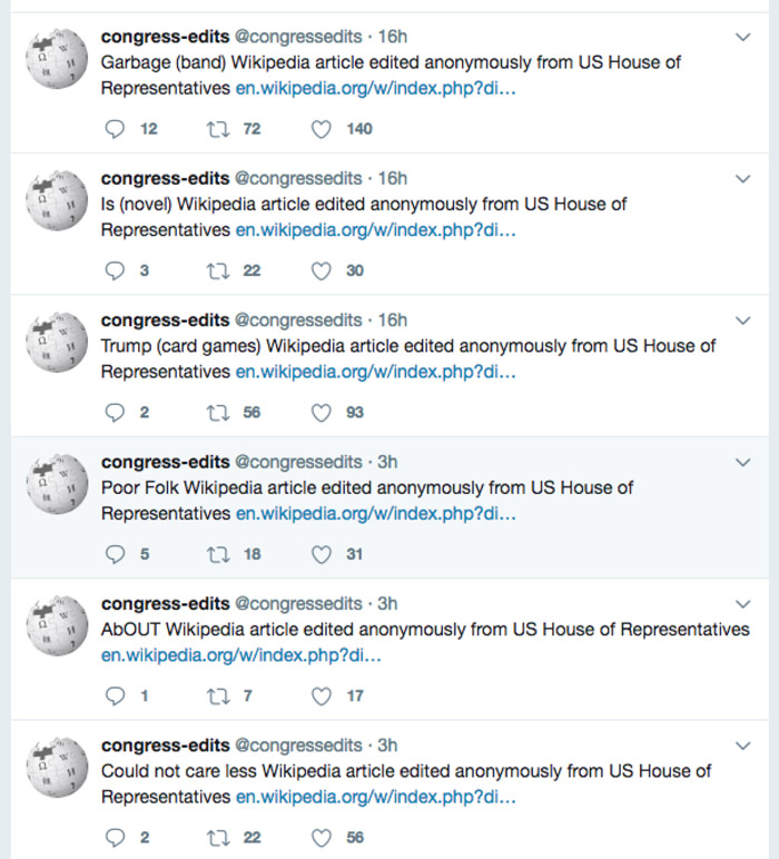 Congress Edits