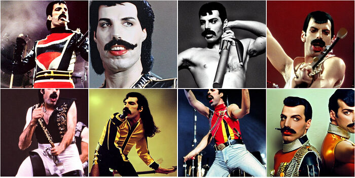 Ai's Attempt To Create Images Of Freddy Mercury