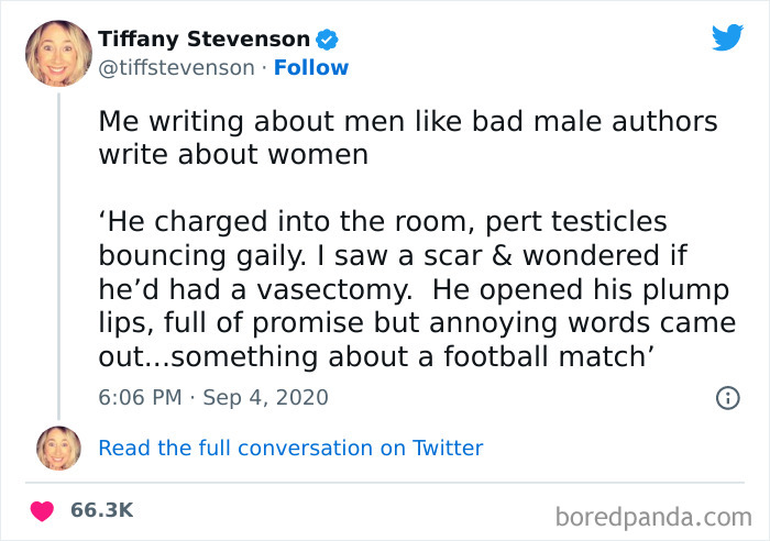 If Women Wrote Men Like Men Write Women
