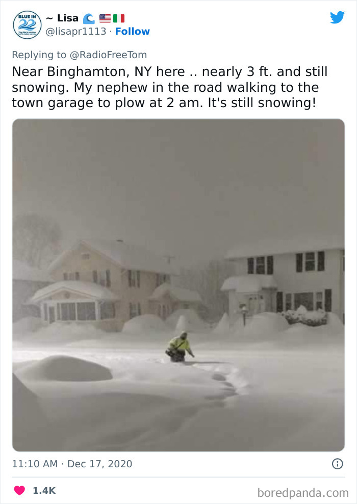 My Nephew Is Part Of The Town Road Crew. Trying To Get To Work To Plow