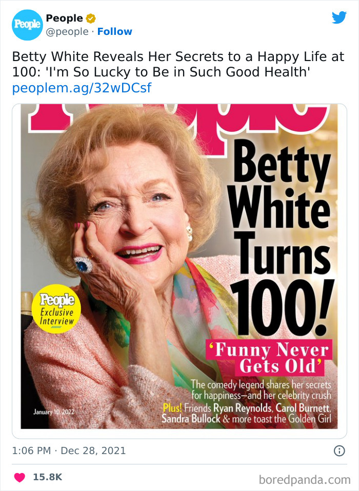 People Magazine Prematurely Celebrates Betty White's 100th Birthday