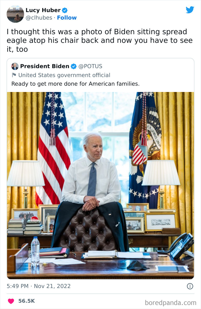 Tweet about Biden photo