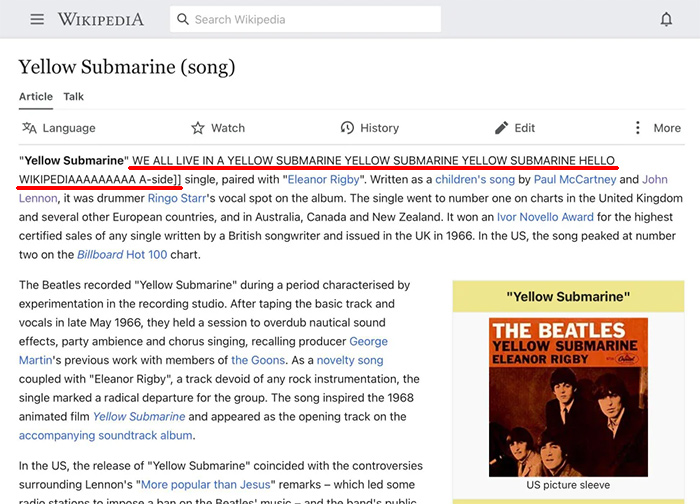 Not The Beatles…