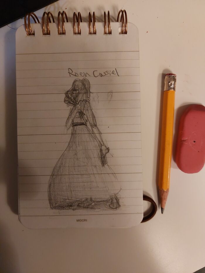 Not The Most Recent Drawing, But I Touched It Up. (Minor Tw- Non-Detailed Handgun, Not Being Used, No Violence Or Blood)