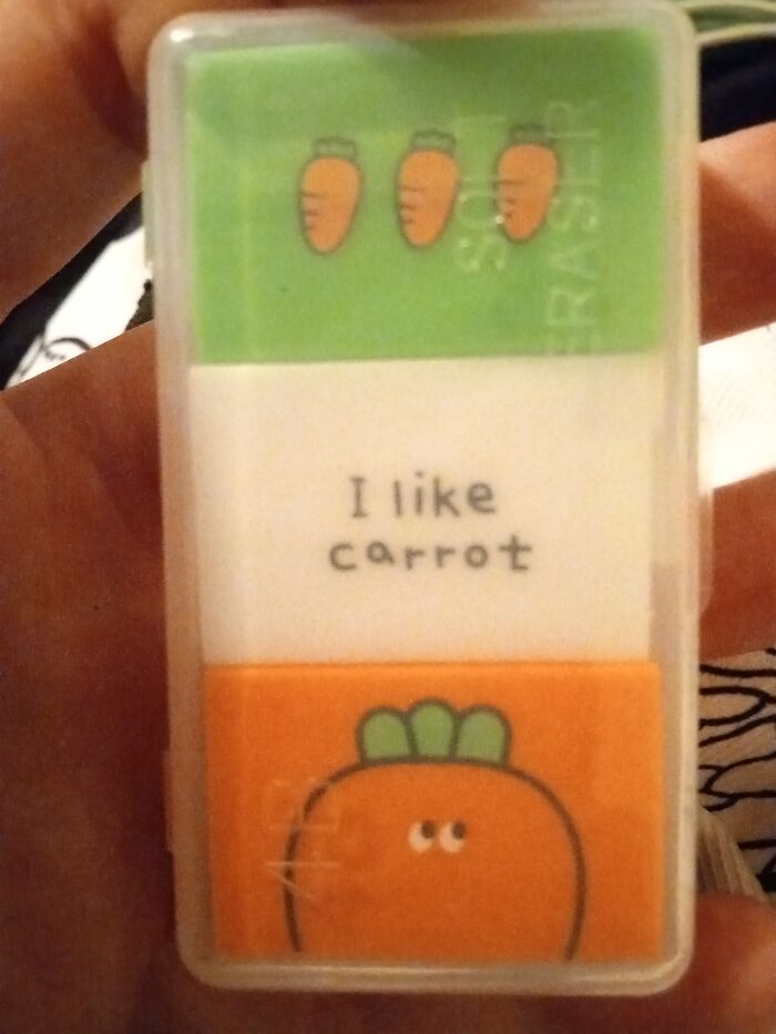 Carrot Erasers!!!!