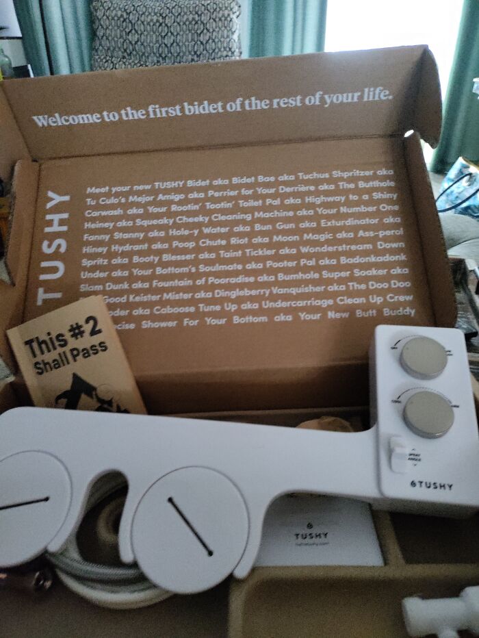 A Bidet That Came With A Book