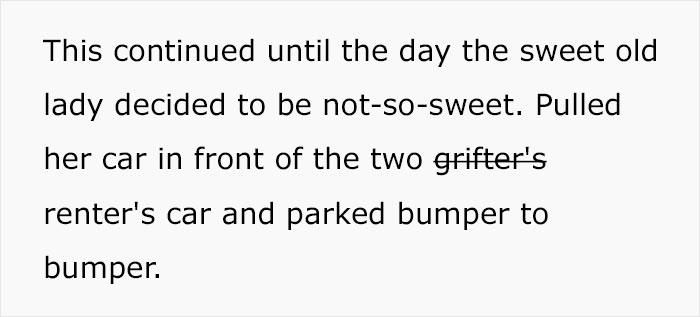 "They Begged Her To Move Her Car": Grandma Gets The Perfect Revenge On Couple After They Steal Her Deeded Parking Spot "They Begged Her To Move Her Car": Grandma Gets The Perfect Revenge On Couple After They Steal Her Deeded Parking Spot