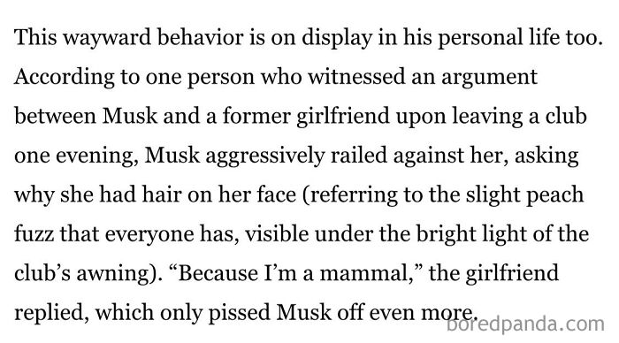 Elon Musk’s Badwomensanatomy