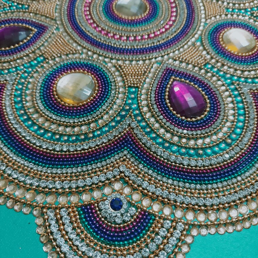 Mandala In Kundan Art