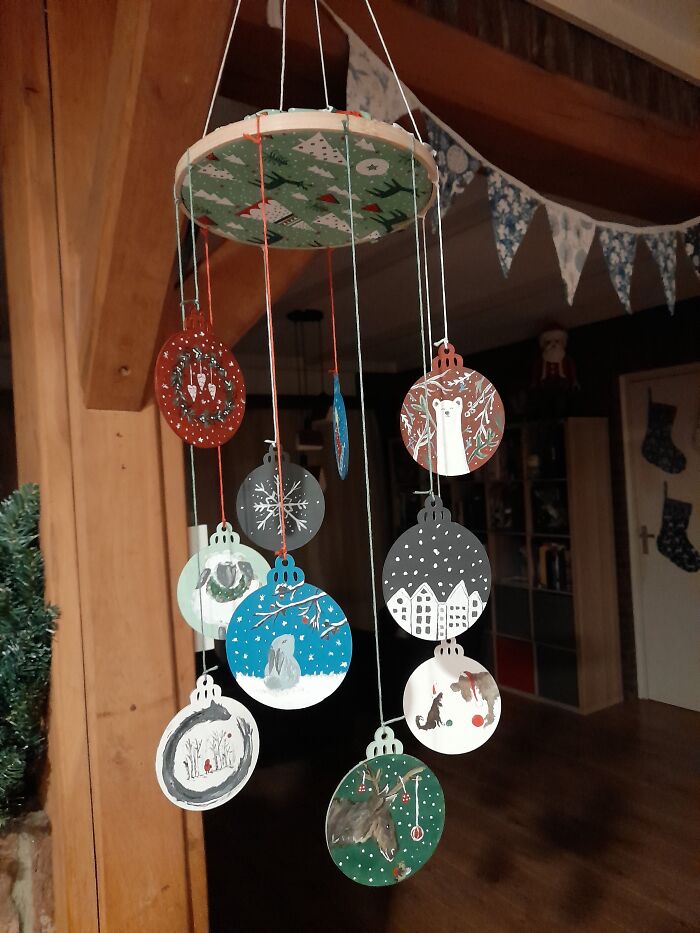 This Year I Painted Our Own Christmas Ornaments
