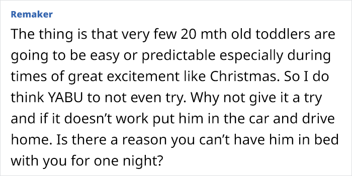 Mom Asks If She's Being Unreasonable For Thinking About 'Canceling Christmas' At Her In-Laws, So As To Not Disrupt Son's Daily Routine Mom Asks If She's Being Unreasonable For Thinking About 'Canceling Christmas' At Her In-Laws, So As To Not Disrupt Son's Daily Routine