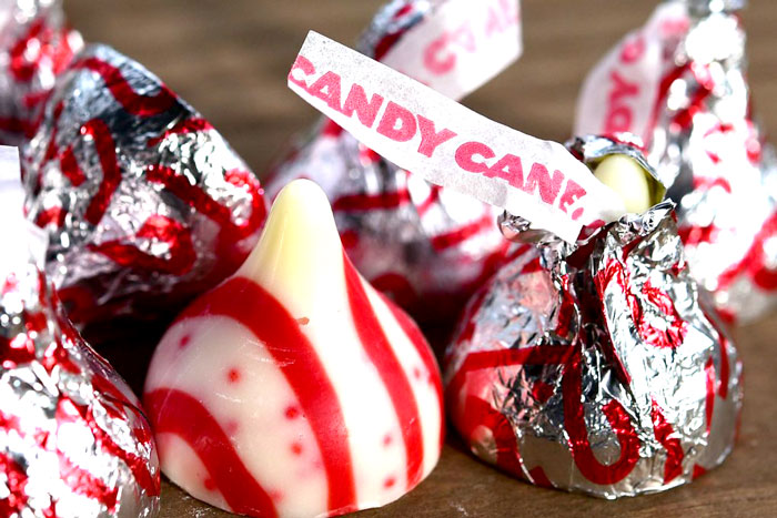 red and white candies