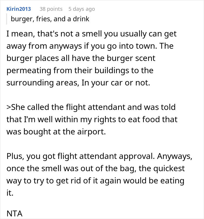 Vegetarian Can’t Stop Fellow Passenger From Eating Meat Next To Her, Involves The Cabin Crew Vegetarian Can’t Stop Fellow Passenger From Eating Meat Next To Her, Involves The Cabin Crew