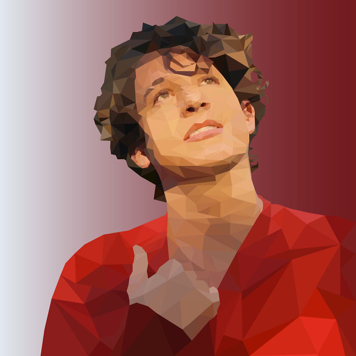 I Did A Low Poly Of Charlie Puth