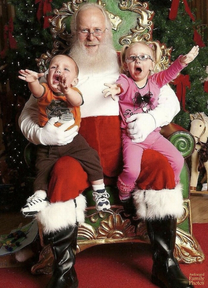 My Friend And I Took Our Babies To See Santa And This Was The Result