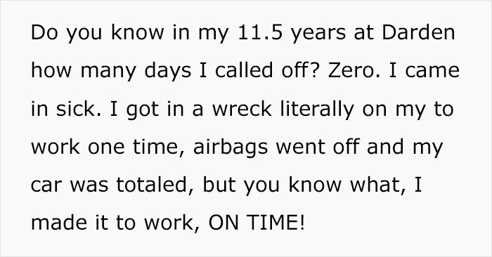 Boss Does Not Think Through Her Ridiculous Tirade About People Taking Too Much Time Off, Loses Her Job