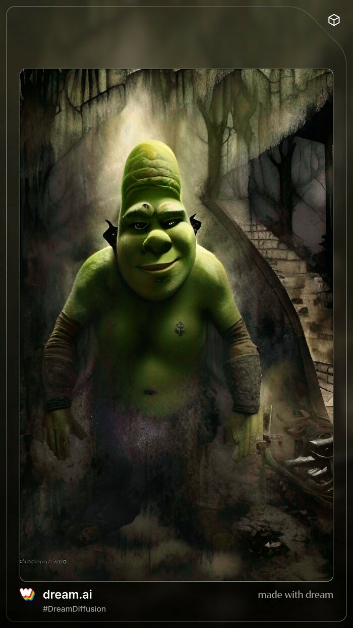 Shrek As A Demi God