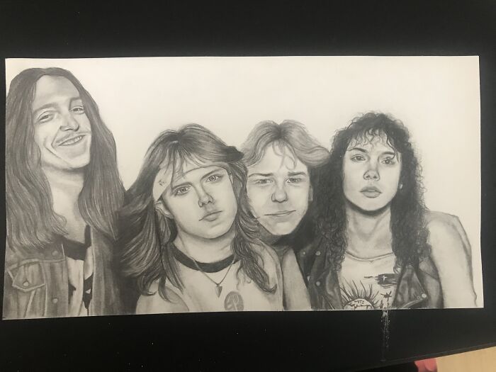 I Ahead In Art Class So I Drew My Favorite Band 🤘🏾