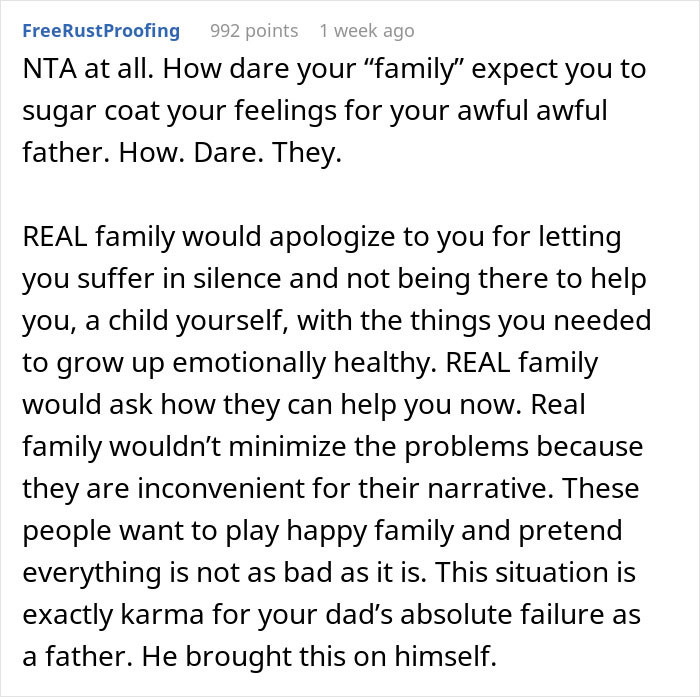 Father Forgot About His Daughter's Existence After Her Half-Brother Got Cancer, More Than A Decade Later Tries To Reconnect With Her, But She Shuts Him Down Father Forgot About His Daughter's Existence After Her Half-Brother Got Cancer, More Than A Decade Later Tries To Reconnect With Her, But She Shuts Him Down