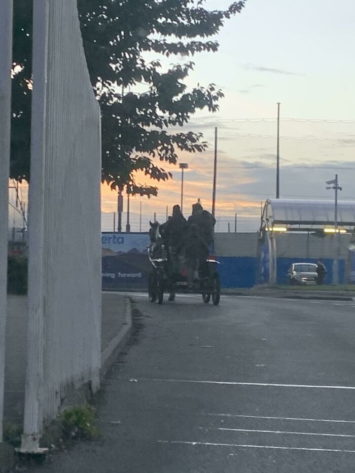 Just Saw A Horse Carriage Going Into The Finglas Tesco Parking Lot. I’m New In Ireland Is This The Norm Here?