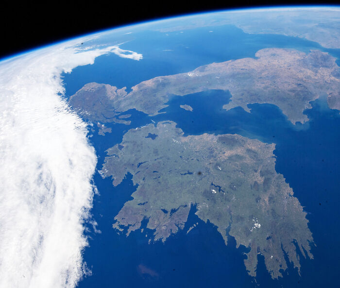 A Cloud-Free Shot Of Ireland Sent To Skibbereen Heritage By A Local Who Works For Nasa